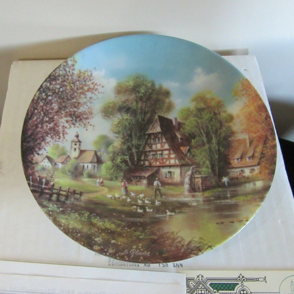 Collector plate Off the Main Roads- Written in Ger